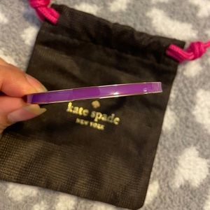 Kate Spade Gold and Purple Bangle